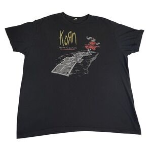 Korn Follow the Leader 20th Anniversary Graphic T-Shirt Black Mens 3XL Nu Metal